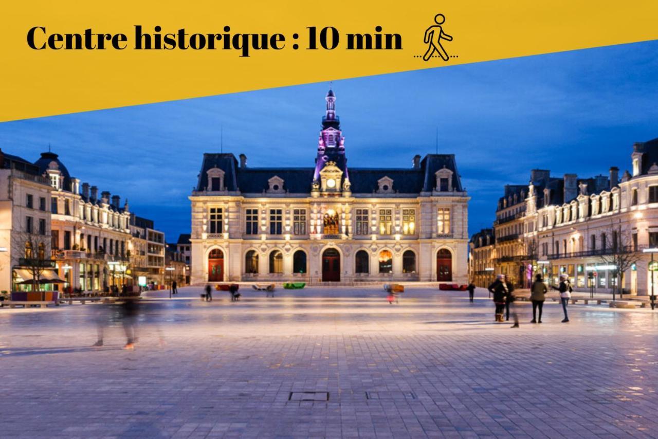 Le Duplex By Goodbnb - Proche Gare - 15Min Futuroscope Poitiers Buitenkant foto